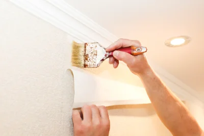 Pose de papier peint au Bignon — revêtements muraux et toiles de verre